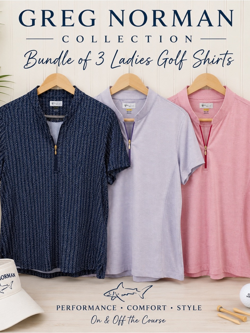 Bundle of 3 Ladies Golf Shirts
Greg